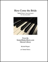 Here Comes the Bride piano sheet music cover